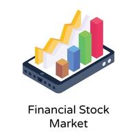 financiële aandelenmarkt vector