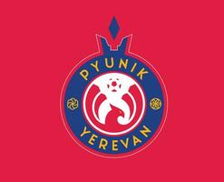 fc Pyunik erevan club logo symbool Armenië liga Amerikaans voetbal abstract ontwerp vector illustratie met roze achtergrond