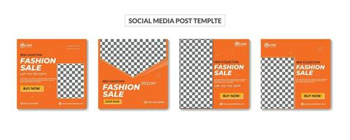 sociaal media post en web banier sjabloon met creatief modern bewerkbare folder poster ontwerp vector