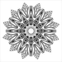 bruiloft vintage sier bloeien mandala ontwerp voor abstracte achtergrond vector