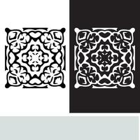 abstract naadloos patroon met silhouetten bloemen in zwart en wit. bloemen herhalen monochroom achtergrond. eindeloos afdrukken textuur. kleding stof ontwerp. behang - vector