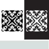 abstract naadloos patroon met silhouetten bloemen in zwart en wit. bloemen herhalen monochroom achtergrond. eindeloos afdrukken textuur. kleding stof ontwerp. behang - vector