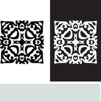 abstract naadloos patroon met silhouetten bloemen in zwart en wit. bloemen herhalen monochroom achtergrond. eindeloos afdrukken textuur. kleding stof ontwerp. behang - vector