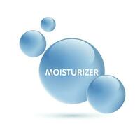 laten vallen water vochtinbrengende crème blauw en structuur. vitamine oplossing complex met chemisch formule van natuur. schoonheid behandeling voeding huid zorg ontwerp. medisch en wetenschappelijk voor kunstmatig. vector. vector