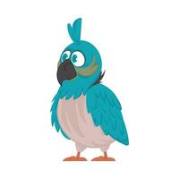 een mooi vogel met helder en gelukkig kleuren vector illustratie