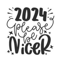 gelukkig nieuw jaar 2024 ontwerp. nieuw jaar belettering. premie vector ontwerp voor poster, banier, groet en nieuw jaar 2024 viering.