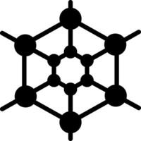 solide icoon voor polymeer vector