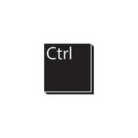 ctrl sleutel icoon vector