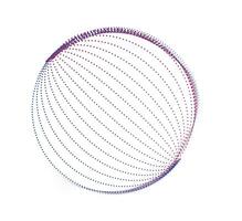 een blauw en roze kolken logo, een circulaire punt patroon met blauw en roze kleuren, punt cmyk zwart helling symbool logotype circulaire vorm spiraal halftone cirkel ronde abstract cirkel vector
