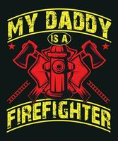 mijn papa is een brandweerman vector