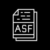 asf het dossier formaat vector icoon ontwerp