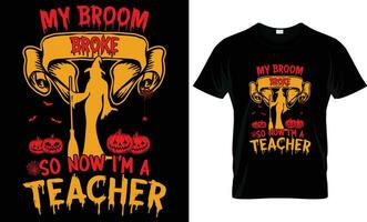 halloween t-shirt ontwerp geschenk sjabloon vector