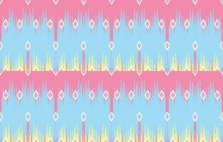 etnisch abstract ikat kunst. aztec ornament afdrukken. meetkundig etnisch patroon naadloos kleur oosters. ontwerp voor achtergrond ,gordijn, tapijt, behang, kleding, inpakken, batik, vector illustratie.