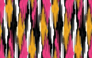 etnisch abstract ikat kunst. aztec ornament afdrukken. meetkundig etnisch patroon naadloos kleur oosters. ontwerp voor achtergrond ,gordijn, tapijt, behang, kleding, inpakken, batik, vector illustratie.