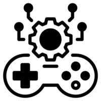 ai in gaming icoon vector