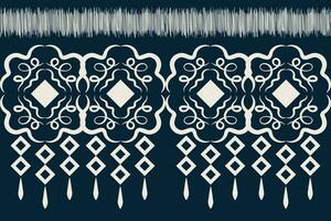 etnisch ikat kleding stof patroon meetkundig stijl.afrikaans ikat borduurwerk etnisch oosters patroon blauw achtergrond. abstract,vector,illustratie.textuur,kleding,lijst,decoratie,tapijt,motief. vector