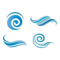 water wave logo afbeeldingen vector