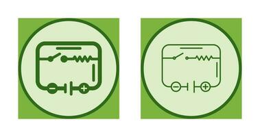 elektrisch stroomkring vector icoon