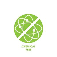vrij downloaden chemisch vrij icoon symbool zuiver natuurlijk Nee chemisch Nee reactie icoon vector