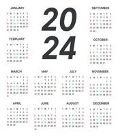 vector 2024 kalender