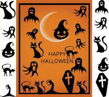 reeks van halloween eng vector