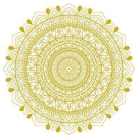 single kleur ronde mandala element voor meditatie vector
