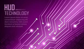 cyber circuit toekomstige technologie concept achtergrond vector