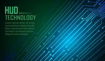 cyber circuit toekomstige technologie concept achtergrond vector