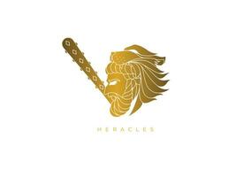 god van kracht, heracles logo vector