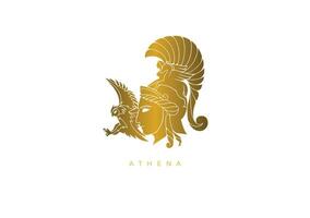 godin van wijsheid, athena logo vector