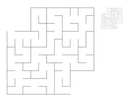 plein doolhof, logica spel met labyrinten. doolhof spel. een doolhof met antwoorden vector