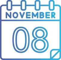 8 november vector icoon