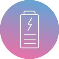 pictogram batterij opladen vector