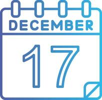 17 december vector icoon