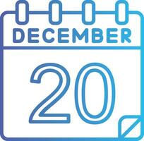 20 december vector icoon