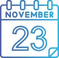 23 november vector icoon