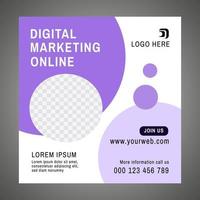 online digitale marketing voor mediapost promo vector