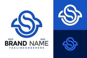 brief s monogram uniek logo ontwerp vector symbool icoon illustratie