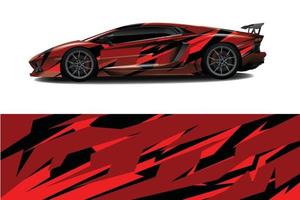 sport auto sticker wrap ontwerp vector