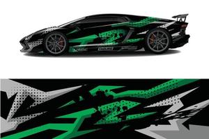 sport auto sticker wrap ontwerp vector