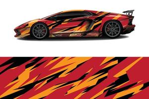 sport auto sticker wrap ontwerp vector