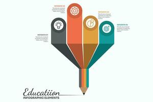 4 stap modern bedrijf infographic vector