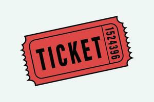 verloten ticket vectoren