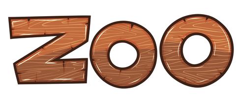 Lettertype ontwerp voor word zoo vector