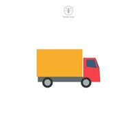 vrachtauto icoon symbool vector illustratie geïsoleerd Aan wit achtergrond