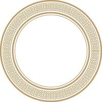 Chinese gouden cirkel kader decoratief ontwerp. vector