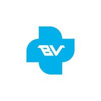 vb bv logo ontwerp vector sjabloon