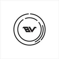 vb bv logo ontwerp vector sjabloon