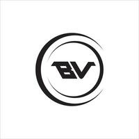 vb bv logo ontwerp vector sjabloon