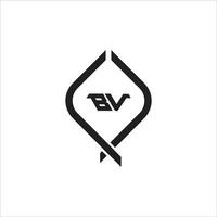 vb bv logo ontwerp vector sjabloon